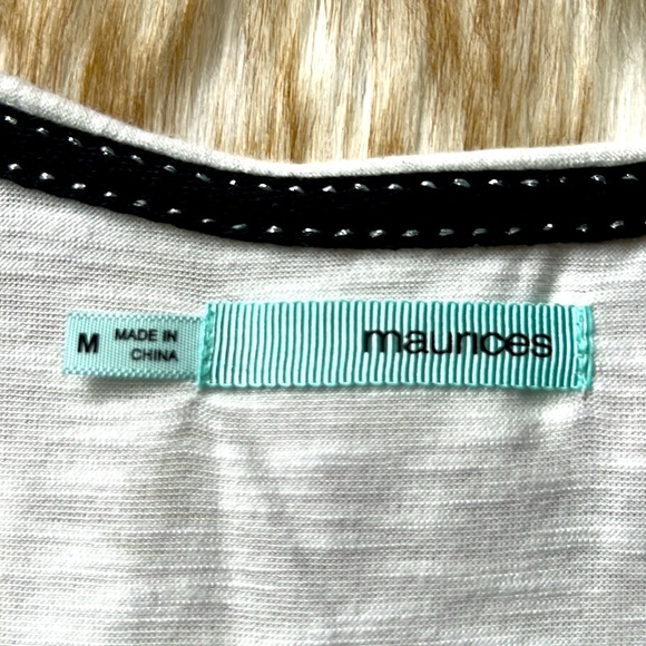 🤍🖤Maurices Graphic White and Black Tank Top - Picture 4 of 6